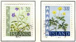IS+ Island 1962 Mi 359-60 Blumen - Gebraucht