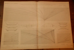 Plan De Tableaux Graphiques. Terrassements. 1865. - Otros Planes