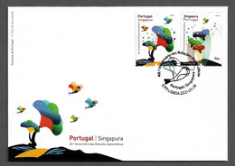 PORTUGAL STAMP - 2021 Joint Issue With Singapore FDC + PAGELA (COVER + PRESENTATION SHEET) (SN#14) - Unused Stamps