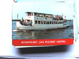 Nederland Holland Pays Bas Meppel Met Salonboot Jan Plezier Met Veel Passagiers - Meppel