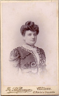 Foto Photo Hard Karton - Vrouw Femme - Fotograaf Photographe Photographie - Scheffermeyer - Malines Mechelen - Oud (voor 1900)