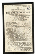 Doodsprentje  1932 Priester / Broeder Joz.Calasanctius-M. ( Ernest-Albert Verleyen ) : Kortrijk - Oostakker . - Religión & Esoterismo