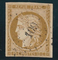 FRANCE N° 1 Oblitéré Premier Choix Signé JF Brun Petit Chiffre 109 - 1849-1850 Ceres