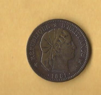 2 Centimes Bronze D'HAITI  1881 / An 78 - Haïti