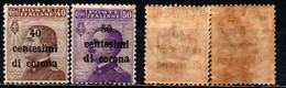 ITALIA REGNO - TRENTO E TRIESTE - 1919 - EFFIGIE DEL RE VITTORIO EMANUELE III - SERIE MICHETTI - 40 E 50 CENT. - MNH - Trente & Trieste