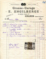 FACTURE.06.GRASSE.GARAGE ENGILBERGE 15 AVENUE THIERS. - Automobile