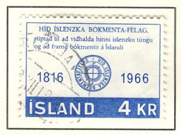 IS+ Island 1966 Mi 406-07 Literaturgesellschaft - Gebraucht