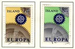 IS+ Island 1967 Mi 409-10 EUROPA - Gebraucht