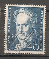 GERMANY - 1959  - Yv 180 - Alexander VON HUMBOLDT - USED - Gebraucht