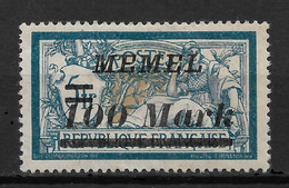 Memel 1922, 100m On 5fr, Scott # 92, VF Mint No Gum !! Lot-1 - Unused Stamps