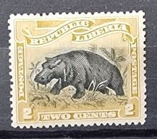 LIBERIA Hippopotame, Hippopotamus, Yvert N° 42 Neuf Avec Charniere. Mlh - Sonstige & Ohne Zuordnung