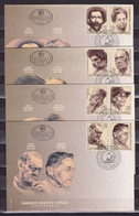 Yugoslavia 1998 Famous People In Serbia FDC - Cartas & Documentos