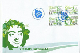 Russia 2016 Europa CEPT Think Green Peterspost FDC With Perforated Set Of 4 Stamps - Covers & Documents