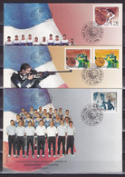 Yugoslavia 1996 Olympic Games Atlanta United States USA Medals Archery Basketball Volleyball FDC - Cartas & Documentos
