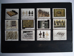 Série Complète Oblitérée *****  Jeux D'échecs  Année 2021 - Adhesive Stamps