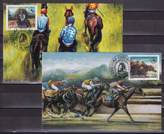 Yugoslavia 1996 Ljubičevo Equestrian Games Horses Fauna Animals Maximum Card CM - Cartas & Documentos