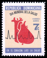 Dominican Republic, 1972, World Health Day, WHO, United Nations, MNH, Michel 993 - Dominicaanse Republiek