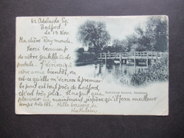 GB 1901 Michel Nr.65 EF Auf Postkarte Newnham Bridge, Bedford Nach Angers Frankreich Gesendet Mit Ank. Stempel - Cartas & Documentos