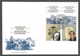 PORTUGAL STAMP - 2021 End Of The Inquisition In Portugal FDC + PAGELA (COVER + PRESENTATION SHEET) (SN#17) - Unused Stamps