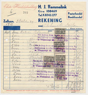 Rekening Zelhem 1939 - Omzetbelasting Zegels / Stempel Betreffende Teruggave - Steuermarken