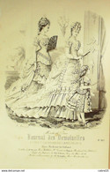 Gravure De Mode Journal Des Demoiselles 1874 N°3977B - Estampas & Grabados