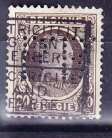 BELGIQUE, COB 196, OBL, PERFORE,  (7C284) - 1909-34