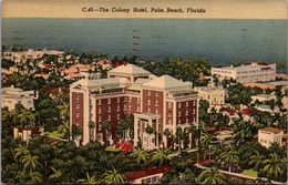Florida Palm Beach The Colony Hotel 1952 Curteich - Palm Beach