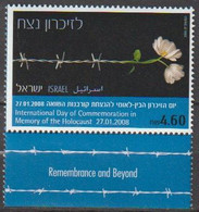 Israel 2008 MiNr.166 ** Postfrisch Holocaust ( 91 )günstige Versandkosten - Gebraucht (mit Tabs)