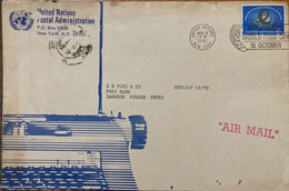 UNITED NATION 1981, WORLD FOOD DAY -16 OCTOBER,SLOGAN ,TYPEWRITER MACHINE,SOURCE OF ENERGY STAMP - Lettres & Documents