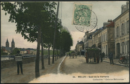 Melun - Quai De La Verrerie - N°24 Collection Galeries Melunoises - IPM Paris - Color - Voir 2 Scans Larges - Melun