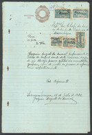 1922 Tax Fiscais PORTUGAL-MOZAMBIQUE -Scriptophilie - Lourenzo Marques Deferimento, Deferral W/ Tax Stamps Rare - Ohne Zuordnung