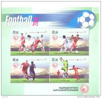 2014.  Kyrgyzstan, Football'2014, S/s Perforated, Mint/** - Kirghizistan