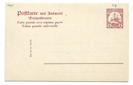22- 5 - 1068 Deutsches Reich Kiautschou Postkarte P8 1905 - Kolonie: Kiaochow