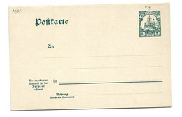 22- 5 - 1069 Deutsches Reich Kiautschou Postkarte P7 1905 - Kolonie: Kiaochow