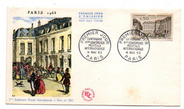 1963 --FDC -- 1ère Conférence Postale Internationale ( Hôtel Des Postes )--- Cachet   PARIS - 75........à Saisir - 1960-1969