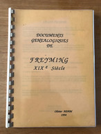 Document Généalogiques De Freyming Merlebach XIX Siècle - Collections