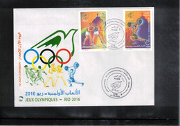 Algeria 2016 Olympic Games Rio De Janeiro Set FDC - Estate 2016: Rio De Janeiro