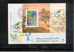 Algeria 2016 Olympic Games Rio De Janeiro Block FDC - Estate 2016: Rio De Janeiro