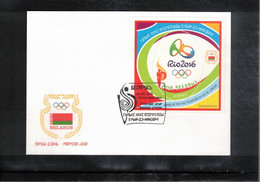 Belarus 2016 Olympic Games Rio De Janeiro FDC - Eté 2016: Rio De Janeiro