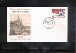 Monaco 2018 Olympic Games Pyeongchang FDC - Invierno 2018 : Pieonchang