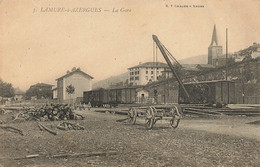 69 - RHÔNE - Thème GARES - LAMURE-SUR-AZERGUES - La Gare - Léger Défaut Voir Scans - 10625 - Lamure Sur Azergues