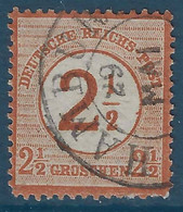 Allemagne Yvert No 28 Oblitere Valeur 2,5 En Surcharge - Used Stamps