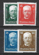 Allemagne Yvert Et Tellier 394/397 Neuf Avec Charnière - Unused Stamps