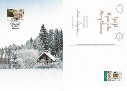 Finland Aland 2017  Christmas  - Gingerbread House -  Card  Cancelled First Day - Brieven En Documenten