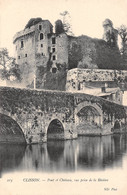 44 - CLISSON - Pont Et Château, Vue Prise De La Rivière - Clisson