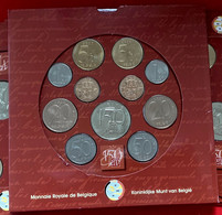 Belgium 2000 10 Coins Mint Set (+ Token) "Belgian Bank" BU - FDC, BU, BE, Astucci E Ripiani