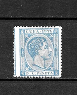 LOTE 2173A  /// CUBA 1878   YVERT Nº: 44 **MNH // CATALOG/COTE: 1€ ¡¡¡ OFERTA - LIQUIDATION - JE LIQUIDE !!! - Cuba (1874-1898)