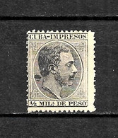 LOTE 2173A  /// CUBA 1879   YVERT Nº: 89 *MH // CATALOG/COTE: 1,50€ ¡¡¡ OFERTA - LIQUIDATION - JE LIQUIDE !!! - Kuba (1874-1898)