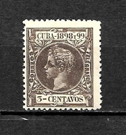 LOTE 2173A  /// CUBA 1855   YVERT Nº: 161 *MH   ¡¡¡ OFERTA - LIQUIDATION - JE LIQUIDE !!! - Cuba (1874-1898)