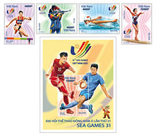 Vietnam Viet Nam MNH Specimen Stamps & Souvenir Sheet Issued On May 12, 2022 : 31st Southeast Asian Games (Ms1158) - Vietnam